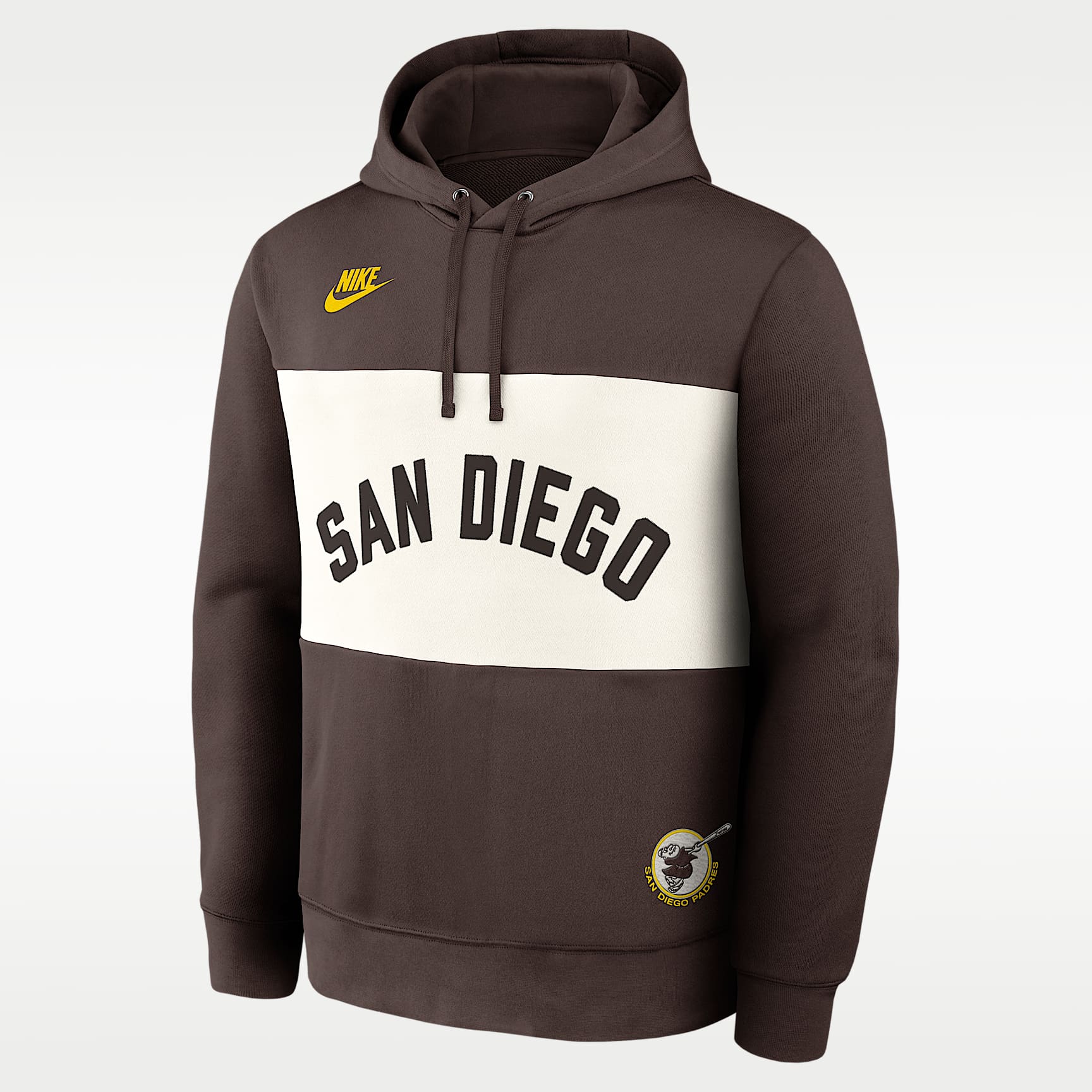 Nike MLB San Diego Padres パーカー Mサイズ San Diego Padres Cooperstown Legacy Men's Nike MLB Pullover Hoodie